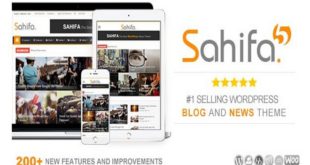 Бесплатно скачать Sahifa V5.6.3 - Премиум-WordPress тему