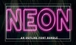 Neon - Набор Шрифтов Набросков